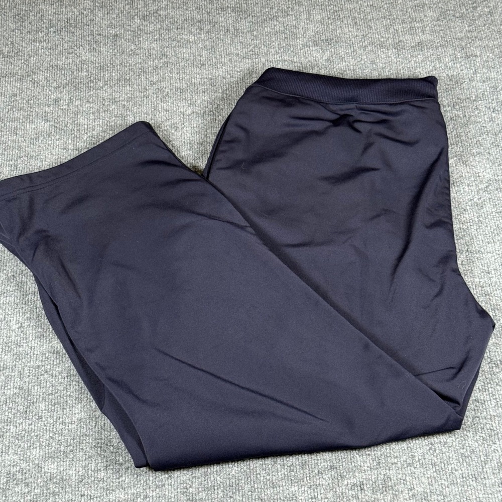 Puma XL Track Pants Navy Blue Ankle Zip Athletic Joggers Training Lounge Active